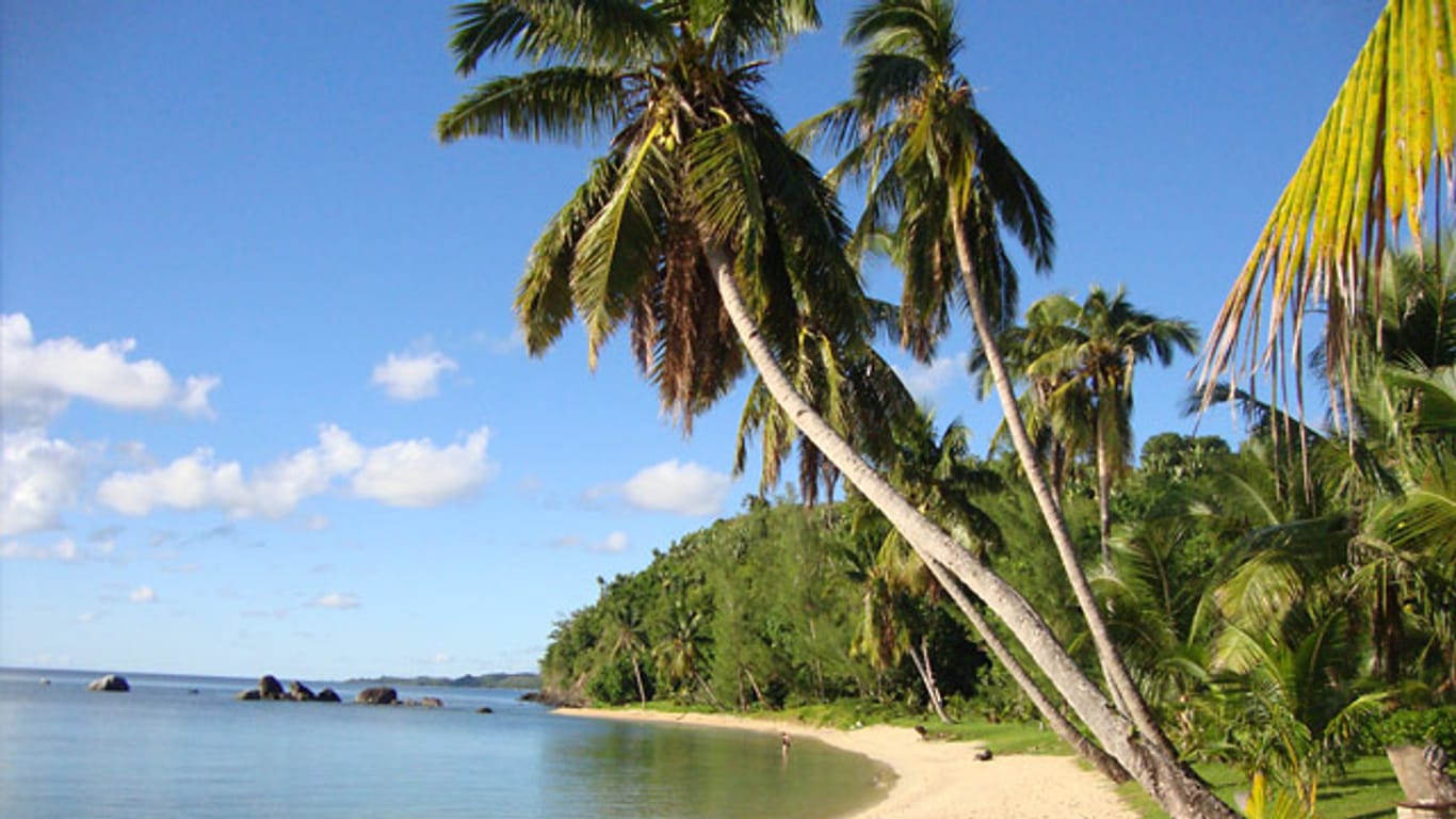 Palmenparadies aus dem Bilderbuch: Die ehemalige Pirateninsel Sainte Marie, auch Nosy Boraha genannt, liegt im Norden Madagaskars.