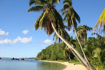 Palmenparadies aus dem Bilderbuch: Die ehemalige Pirateninsel Sainte Marie, auch Nosy Boraha genannt, liegt im Norden Madagaskars.