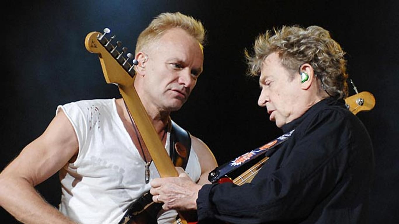 Sting und Andy Summers (r.) im Jahr 2007: Auch das damalige Comeback von The Police hielt nur ein Jahr.