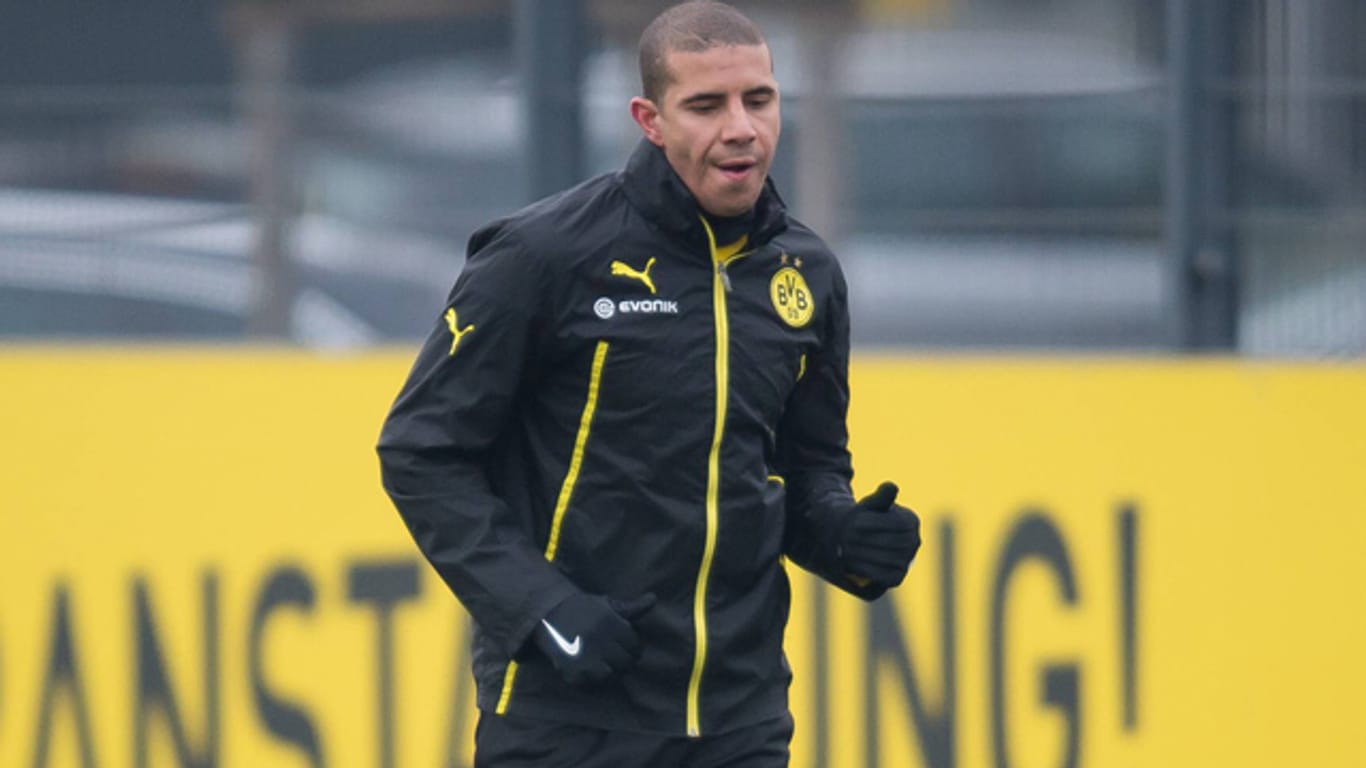 Mohamed Zidan im Januar 2015 beim Training von Borussia Dortmund.