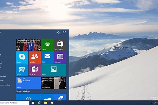 Startmenü von Windows 10