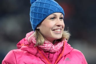 Magdalena Neuner freut sich über die hervorragenden Ergebnisse der deutschen Biathleten in diesem Winter.