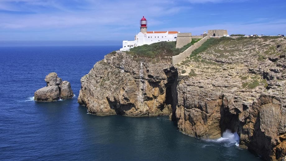 Portugal am Cabo de São Vincente: Der Leuchtturm ist Ausflugsziel vieler Urlauber.
