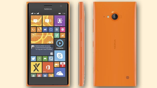 Das Nokia Lumia 730 Dual SIM ist eines der hochwertigeren Smartphones mit zwei Kartenschächten.