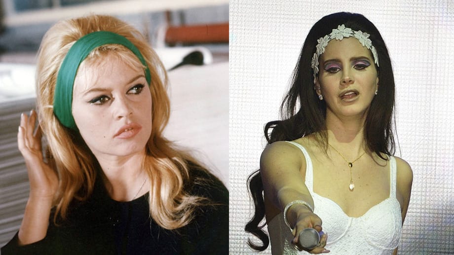 Lange, offene Haare sehen immer gleich aus? Von wegen! Der Look von Brigitte Bardot prägte ein ganzes Jahrzehnt: Ohne toupierten Hinterkopf verließ kaum eine Frau in den sechziger Jahren das Haus. Ihre wellige Mähne bändigte die französische Schauspielerin häufig mit einem breiten Haarband. Dadurch kommen die toupierten Haare am Hinterkopf richtig zur Geltung. Die Sängerin Lana Del Rey inszeniert den Bardot-Look in brünetter Version mit weißem Hippie-Haarband – perfekt für den Sommer!