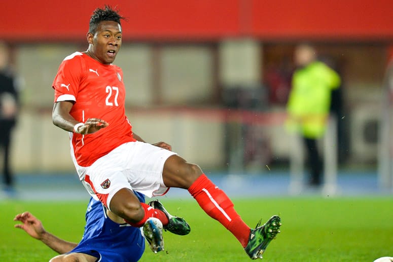Für David Alaba war das Länderspiel gegen Bosnien-Herzegowina bereits zur Halbzeit beendet.
