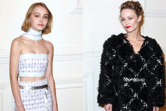 Johnny Depps Tochter Lily-Rose kam mit Mama Vanessa Paradis zu einer Modenschau.