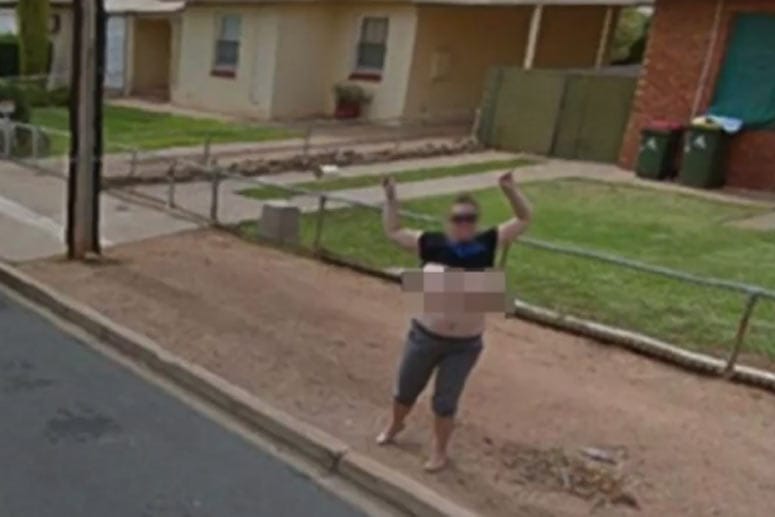 Die Australierin wollte im Kartendienst von Google erscheinen.