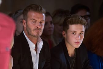 David Beckham und sein ältester Sohn Brooklyn (16).