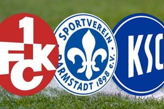 Kaiserslautern, Darmstadt oder Karlsruhe: Wem gelingt der Aufstieg in die Bundesliga? (Quelle: imago/Belga / Montage: t-online.de)