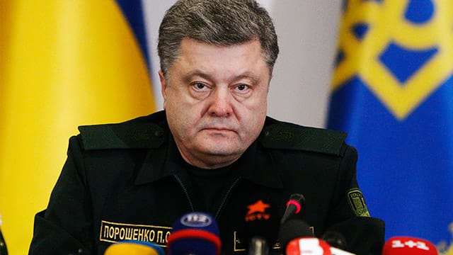 Der ukrainische Präsident Petro Poroschenko Der ukrainische Präsident Petro Poroschenko