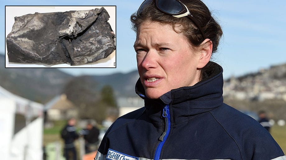 Die französische Bergretterin Alice Coldefy (32) hat die zweite Blackbox des Airbus A320 entdeckt. Die französische Bergretterin Alice Coldefy (32) hat die zweite Blackbox des Airbus A320 entdeckt.
