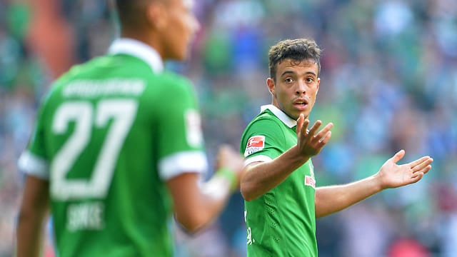 Franco Di Santo (re.) kann die Vereinswahl von Davie Selke nicht nachvollziehen.