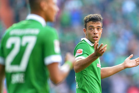Franco Di Santo (re.) kann die Vereinswahl von Davie Selke nicht nachvollziehen.