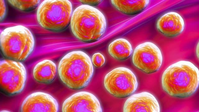 Die Grafik zeigt den Erreger multiresistenter Staphylococcus aureus. Gegen den Keim sind gängige Antibiotika wirkungslos.