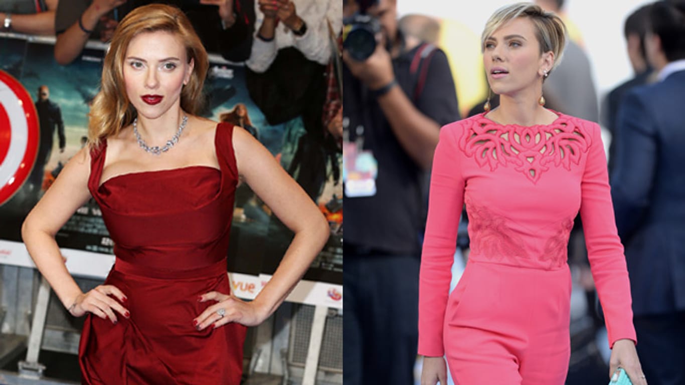 Abgespeckt? Scarlett Johansson erschien bei den MTV Movie Awards (r.) deutlich schlanker als sonst.