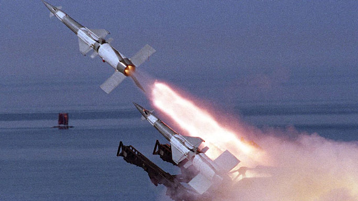Polnische Raketen bei einem Manöver.
