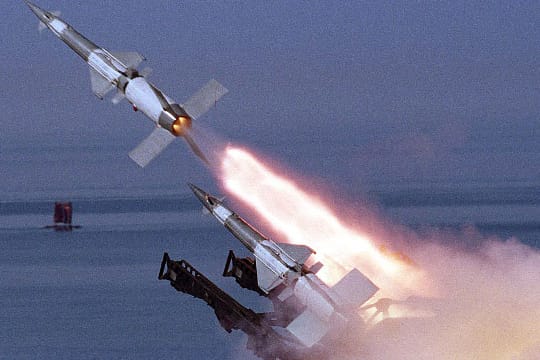 Polnische Raketen bei einem Manöver.