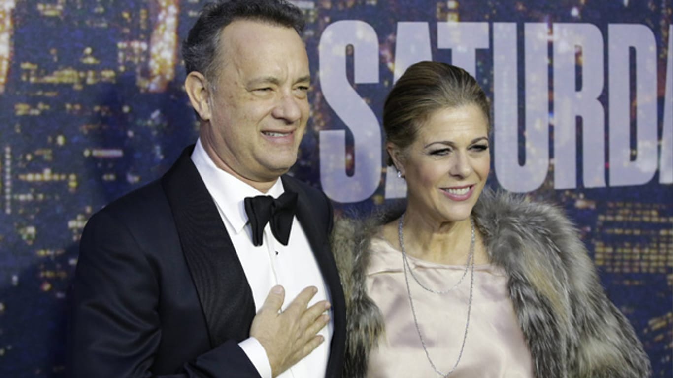 Tom Hanks und seine Ehefrau Rita Wilson im Februar 2015.