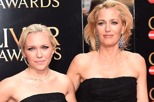 "Akte X"-Star Gillian Anderson (46) und ihre Tochter Piper Maru Klotz (20).