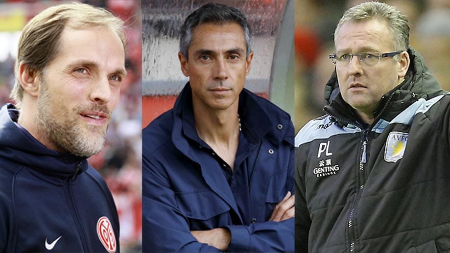 Wer tritt die Nachfolge von Jürgen Klopp an? Thomas Tuchel (li.), Paulo Sousa und Paul Lambert (re.) werden heiß gehandelt.