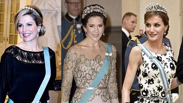 Máxima, Mary und Letizia beim Galadinner für Königin Margrethe II.