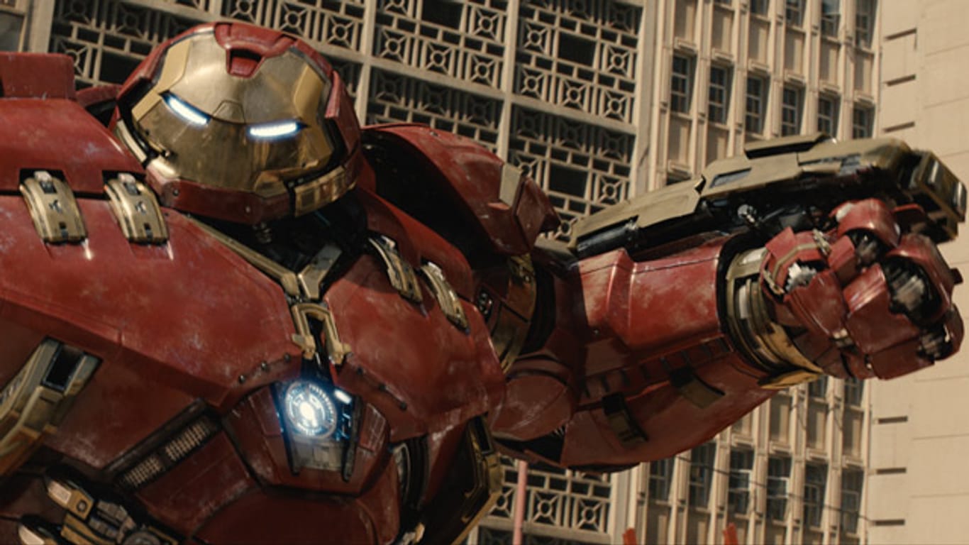 Ring frei: Iron Man hat die Hulkbuster-Rüstung angelegt.