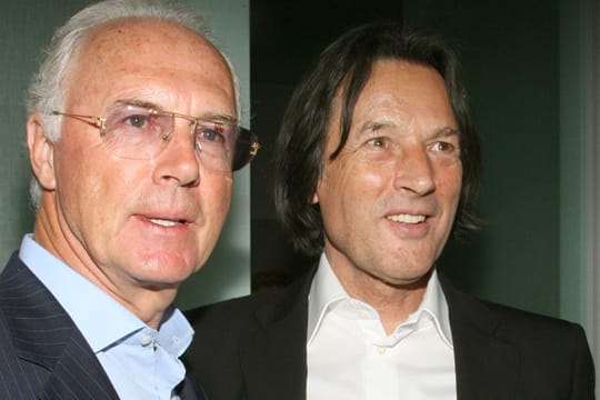 Franz Beckenbauer (li.) und Hans-Wilhelm Müller-Wohlfahrt.