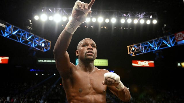 Floyd Mayweather geht selbstbewusst in den Kampf gegen Manny Pacquiao.