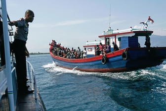 Dieses Flüchtlingsboot wurde 2013 vom australischen Militär nach Indonesien zurückgeschickt.