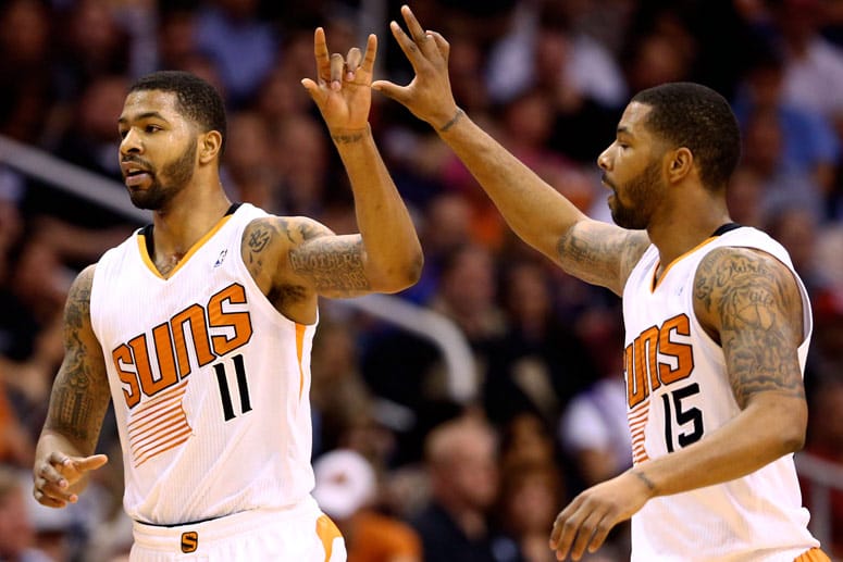 Markieff (li.) und Marcus Morris, hier im Einsatz für die Phoenix Suns.