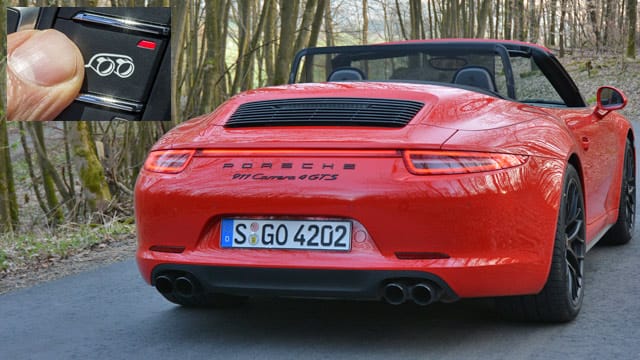 Per Tastendruck gibt's bei Porsche richtig kernigen Sound.