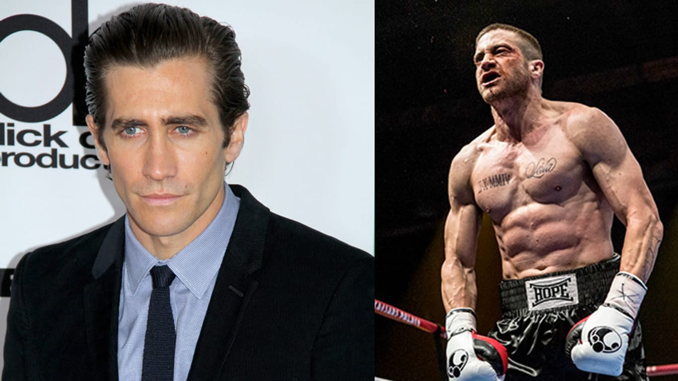 Jake Gyllenhaal hat für seine Rolle als Boxer in "Southpaw" extreme Muskelmasse aufgebaut.