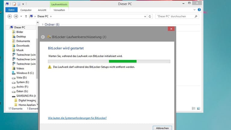BitLocker unter Windows 8 aktivieren