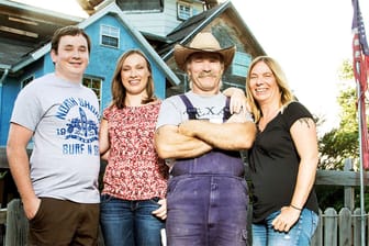 Konny Reimann und seine Familie auf ihrer Ranch in Texas.