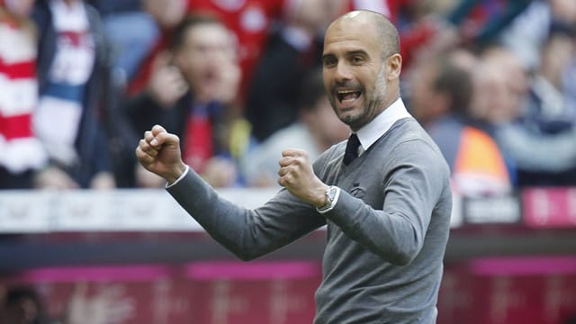 Pep Guardiola hat den FC Bayern in seinem zweiten Jahr erneut zum Meistertitel geführt. Pep Guardiola hat den FC Bayern in seinem zweiten Jahr erneut zum Meistertitel geführt.