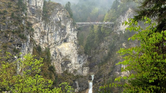 Von der Marienbrücke aus hat man einen fantastischen Blick auf das Schloss Neuschwanstein.