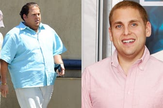 Schauspieler Jonah Hill hat wieder zugelegt. Das Bild rechts zeigt ihn deutlich schlanker im Jahr 2011.