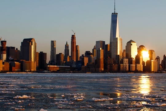 Die neue Aussichtsplattform im "One World Trade Center" eröffnet Ende Mai.