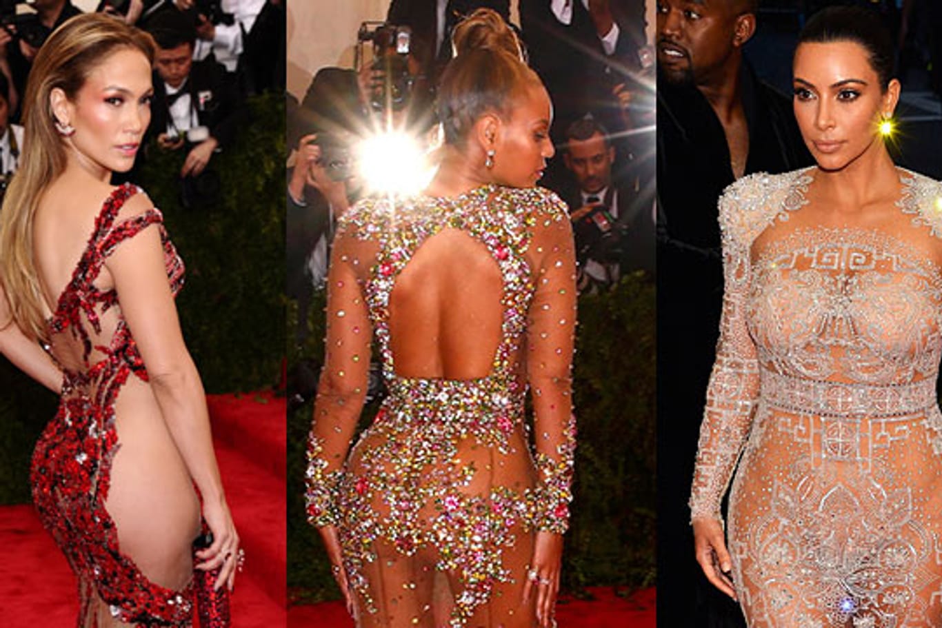Jennifer Lopez, Beyoncé und Kim Kardashian waren nur drei der Hingucker des Abends.