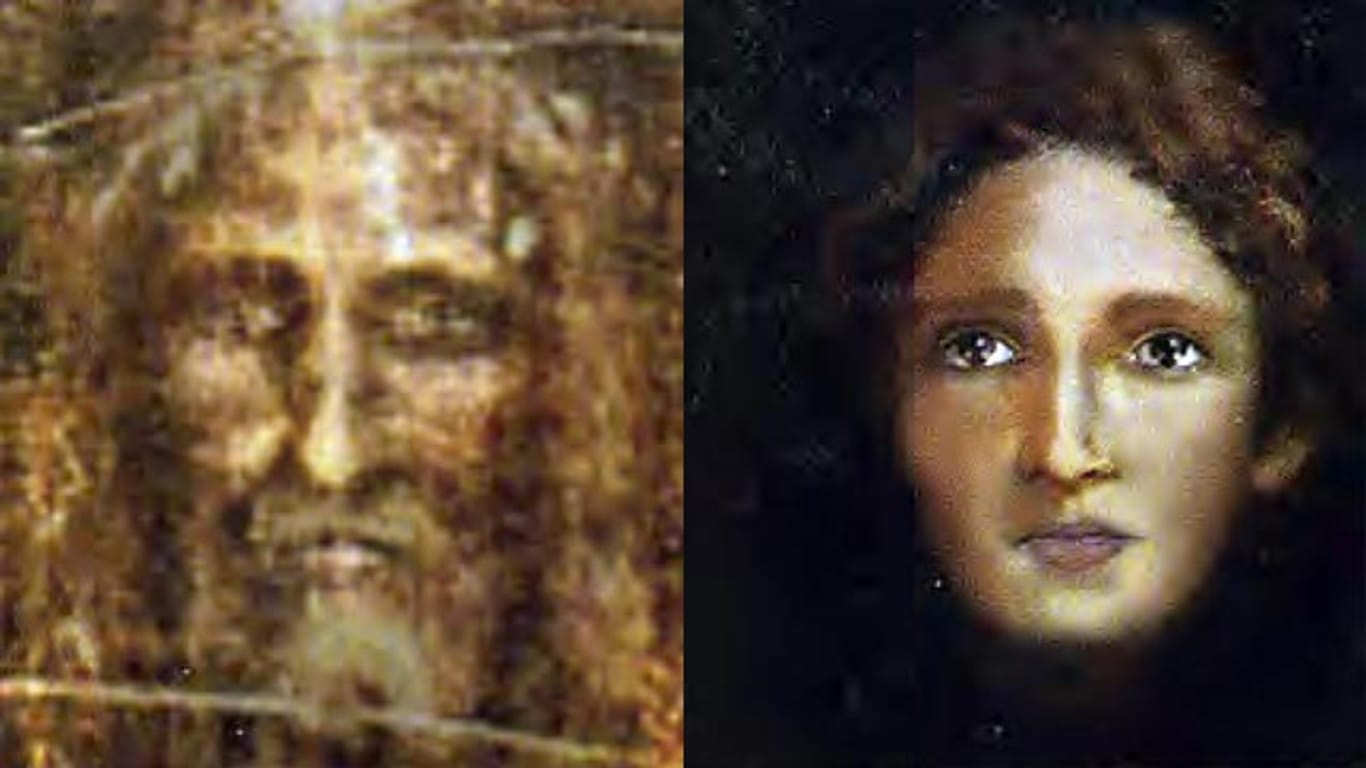 Polizeiexperten haben anhand des Abdrucks auf dem Turnier Grabtuch ein Bild erstellt, dass den jungen "Jesus" zeigt.