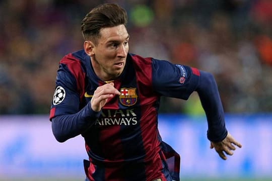 Barca-Star Lionel Messi in Aktion.