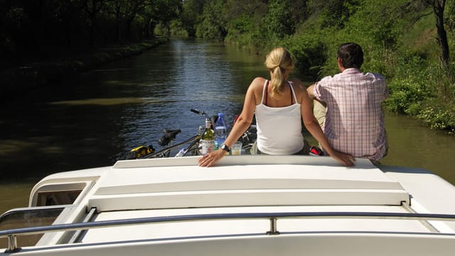 Entspannung auf dem Canal du Midi.