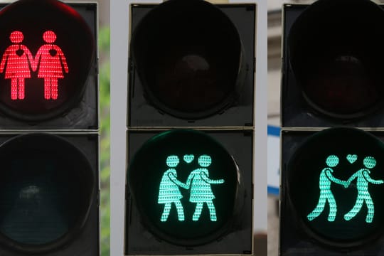 Es geht auch anders: die neuen Ampelfiguren aus Wien.