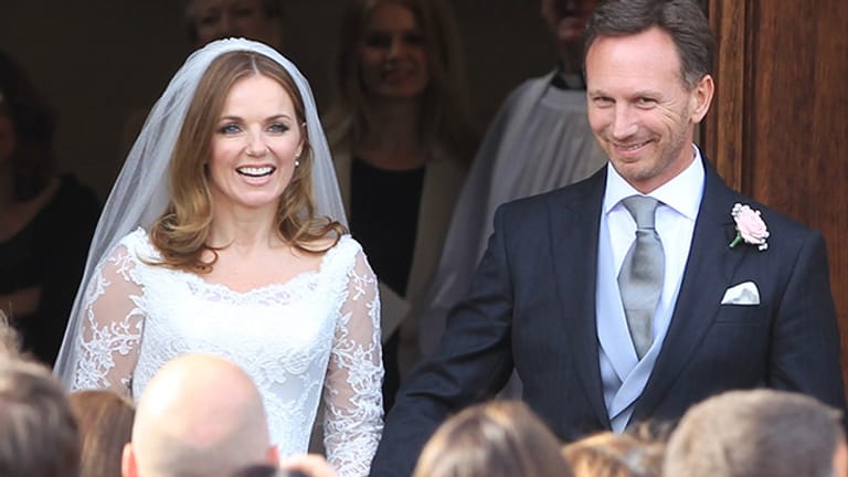 Das glückliche Hochzeitspaar: Geri Halliwell und Christian Horner.