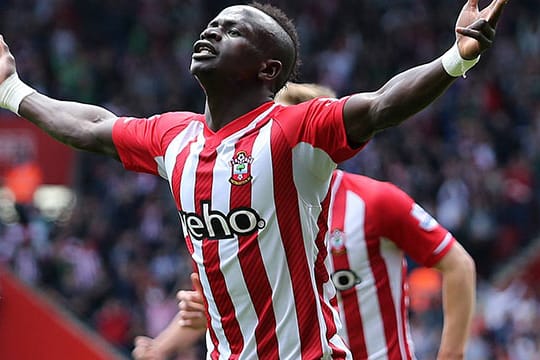 Sadio Mané wechselte im September 2014 von Red Bull Salzburg zum FC Southampton.