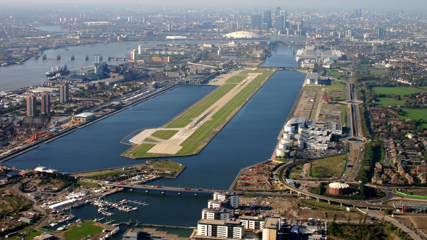 Der London City Airport ist einer der kleineren Londoner Flughäfen.