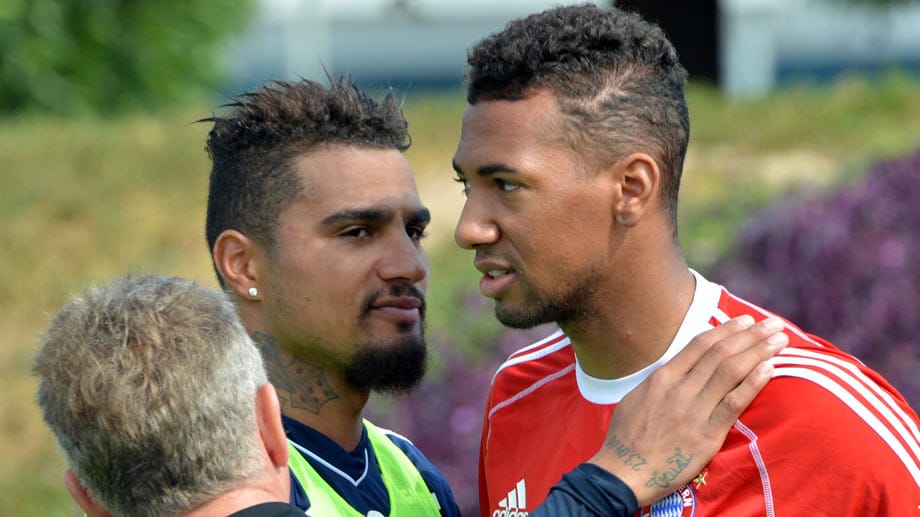 Kevin-Prince Boateng (li.) mit seinem Bruder Jerome.