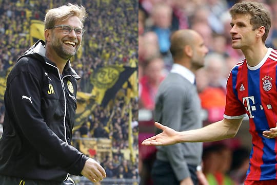 Das Sprücheduell der Saison 2014/15: Jürgen Klopp gegen Thomas Müller.