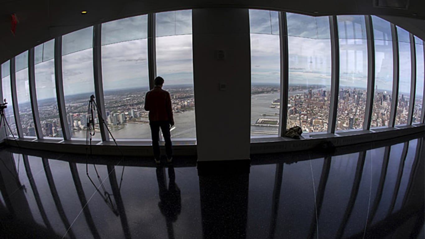 Diesen Blick gab es 14 Jahre nicht. Am 29. Mai öffnet die Aussichtsplattform des neuen "One World Trade Center".